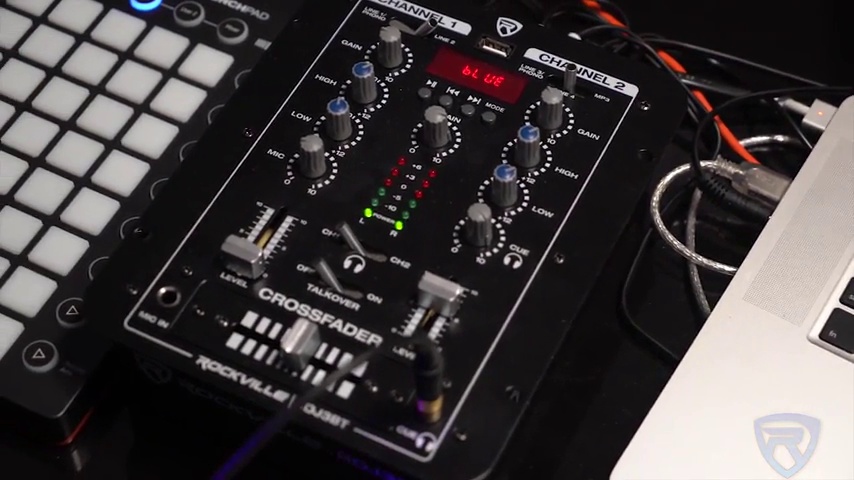Amazon.com: Rockville RDJ3BT 2 Channel DJ Mixer with USB